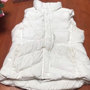 JCREW fleece lined down vest.